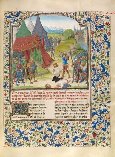 Die Hinrichtung von Philotas von Master of Jardin